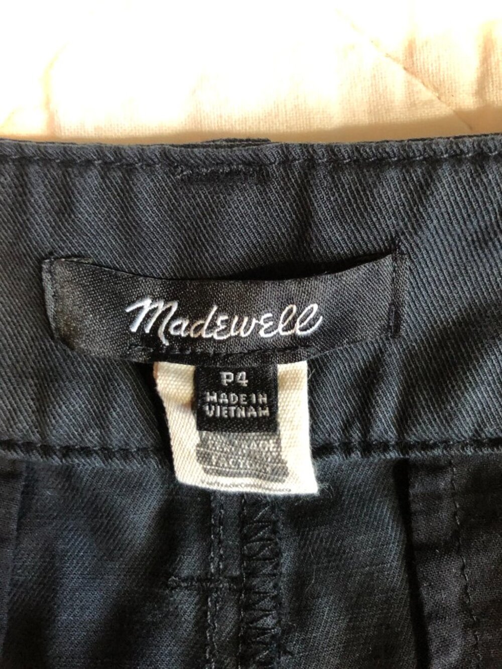 Madewell Women’s Black Slacks Pants, Size 4P - Picture 3 of 15